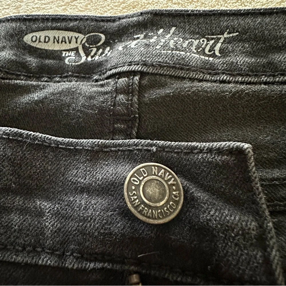 Old Navy The Sweetheart Black Denim Jeans 10